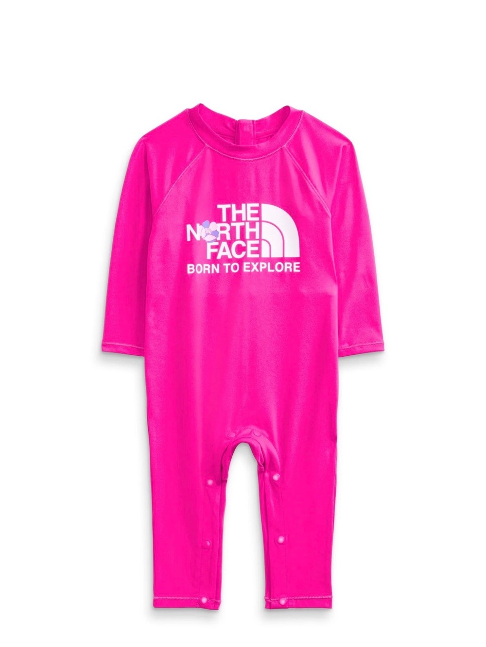The North Face Kids Bright Hot Pink One-Piece Rashguard Swim Suit 6-12 months